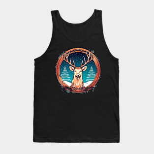 Deer in Ornament, Love Deers Tank Top